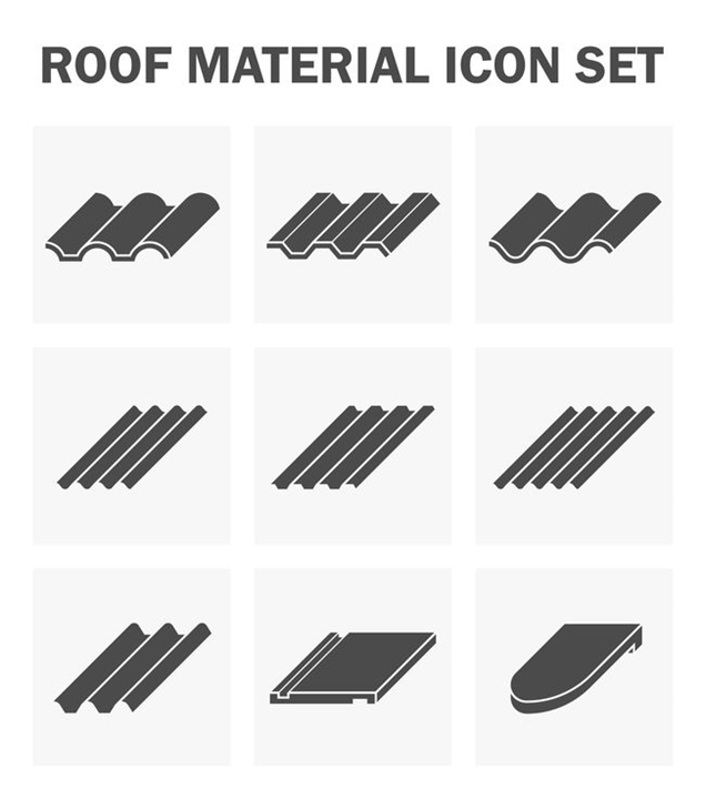常見鐵皮屋屋頂/牆面板材樣式圖示