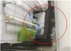 品質不佳的矽利康容易產生裂縫、髒污